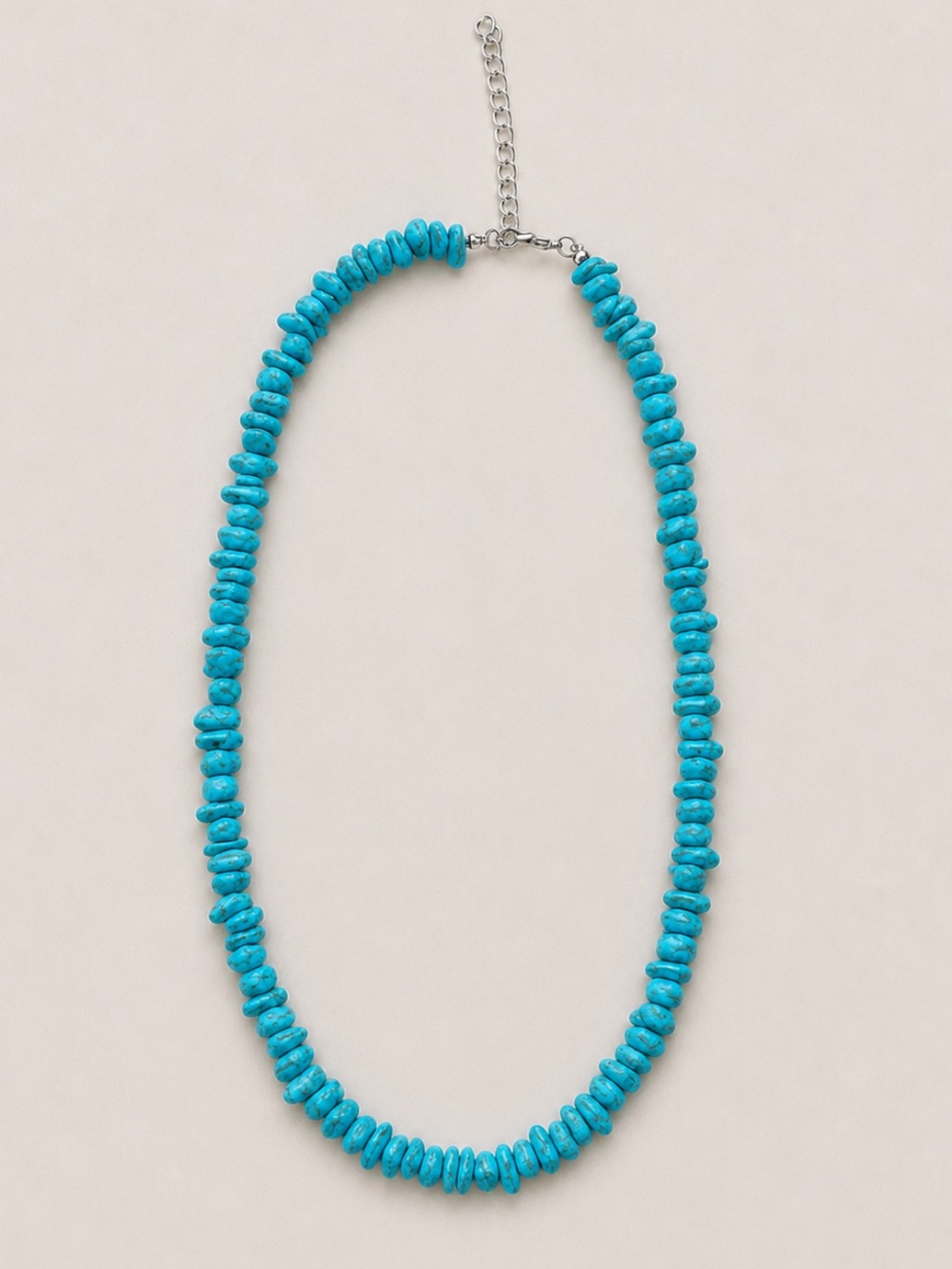 New! Boho Colorful Turquoise Blue Beaded Dopamine Necklace NWOT 5010